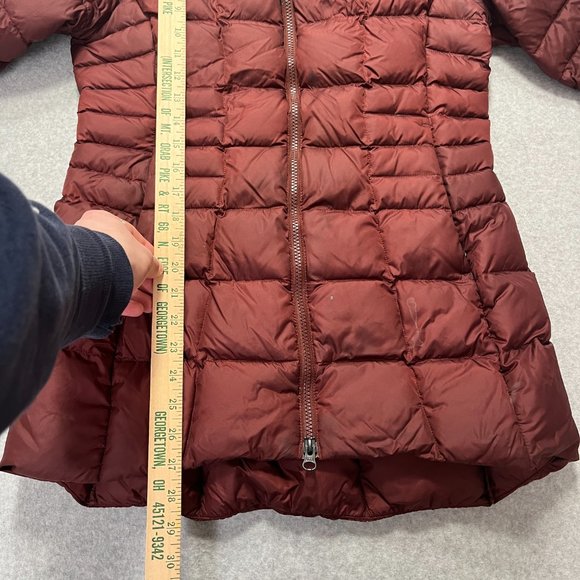 The North Face Jacket Womens Small Red Parka Puffer 550 Goose Down Hooded - Picture 8 of 15